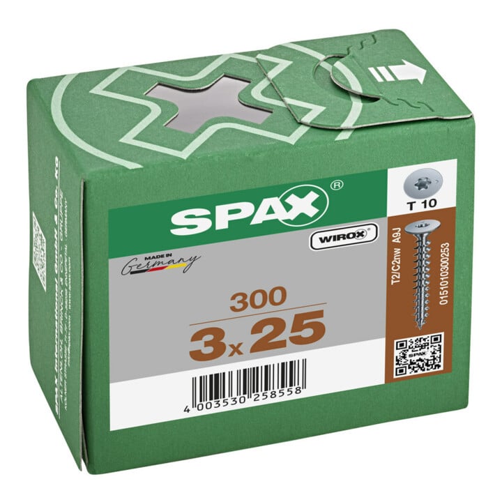 Spax Vis pour panneau arrière 3 x 25 sans tête T-STAR PLUS T10 VG