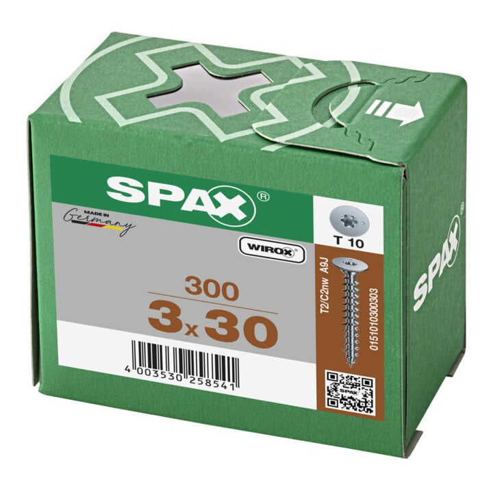 Spax Vis pour panneau arrière 3 x 30 sans tête T-STAR PLUS T10 VG