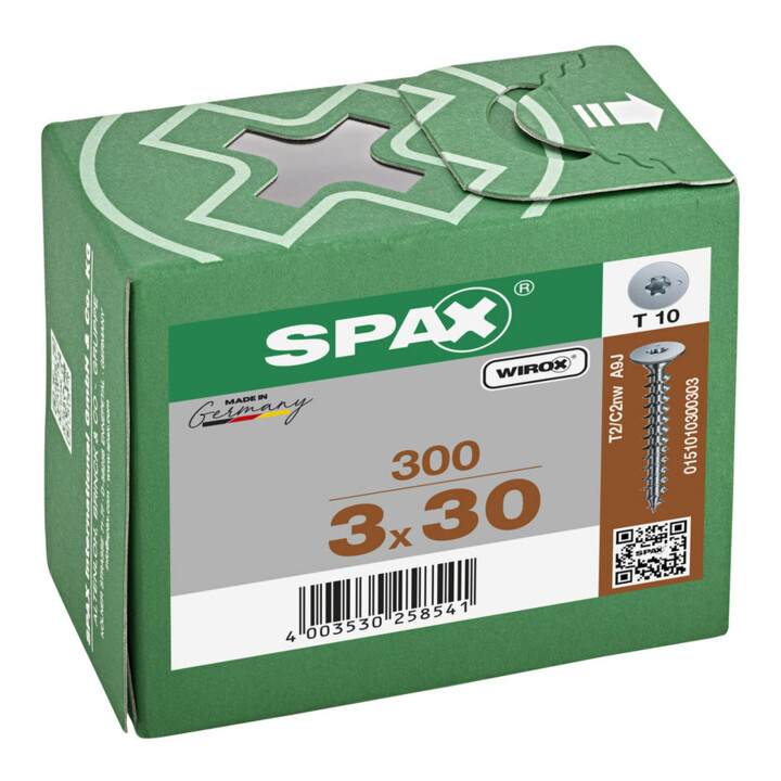 Spax Vis pour panneau arrière 3 x 30 sans tête T-STAR PLUS T10 VG