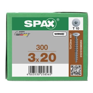 Spax Vis pour paroi arrière 3 x 20 sans tête T-STAR PLUS T10 VG