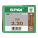 Spax Vis pour paroi arrière 3 x 20 sans tête T-STAR PLUS T10 VG-1