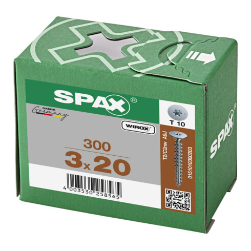 Spax Vis pour paroi arrière 3 x 20 sans tête T-STAR PLUS T10 VG