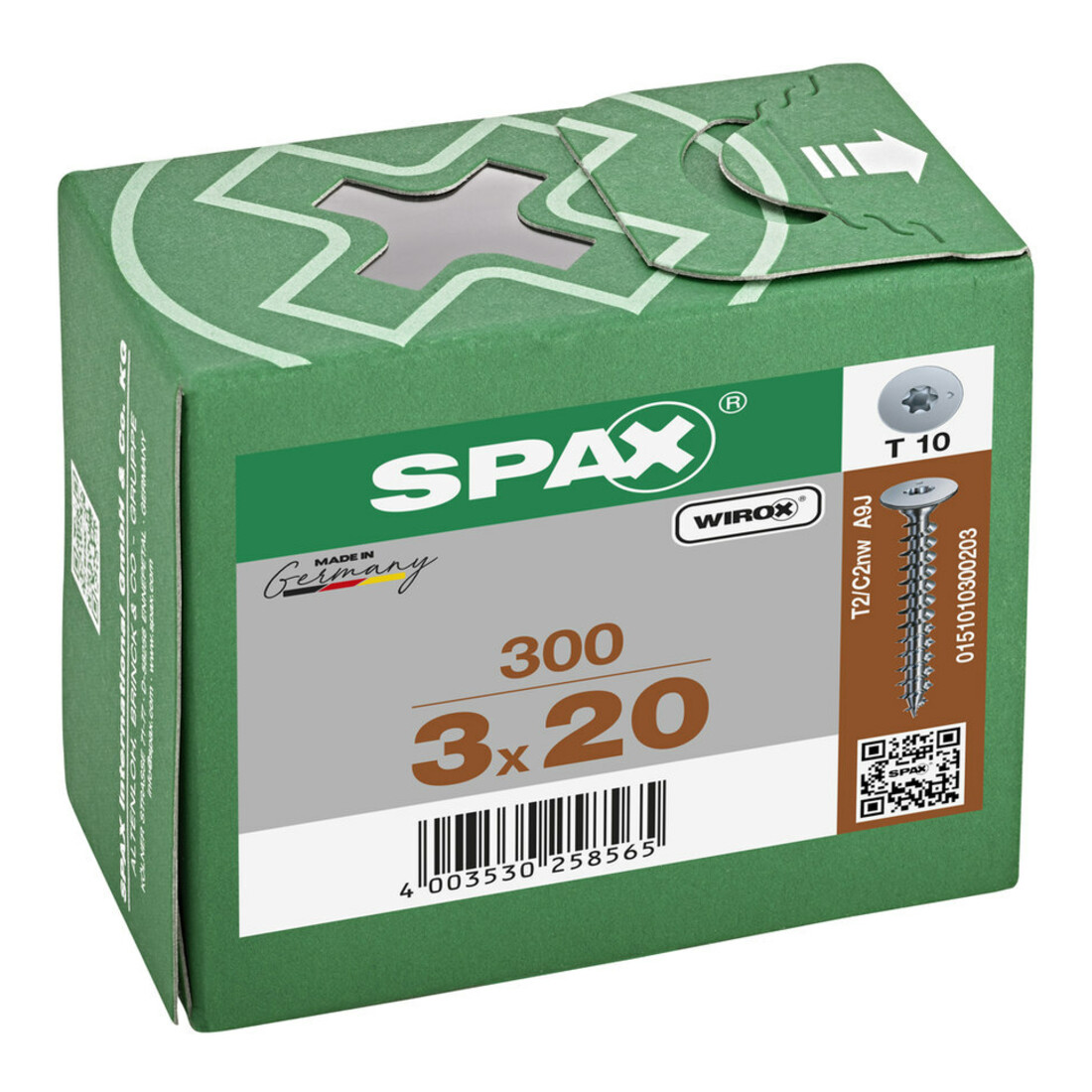 Spax Vis pour paroi arrière 3 x 20 sans tête T-STAR PLUS T10 VG