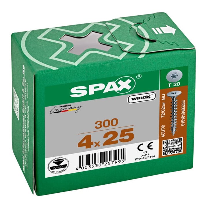 Spax Vis pour paroi arrière 4 x 25 sans tête T-STAR PLUS T10 VG