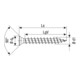 Spax Vis universelle 3 x 10 mm petite tête fraisée cruciforme Z filetage complet pointe S WIROX A3J