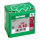 Spax Vis universelle 3 x 12 mm tête demi-ronde T-STAR plus filetage complet pointe S WIROX A3J
