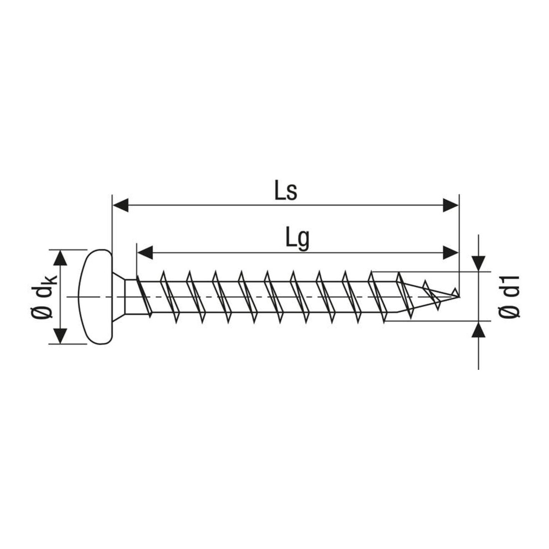 Spax Vis universelle 3 x 20 mm tête demi-ronde T-STAR plus filetage complet pointe S WIROX A3J