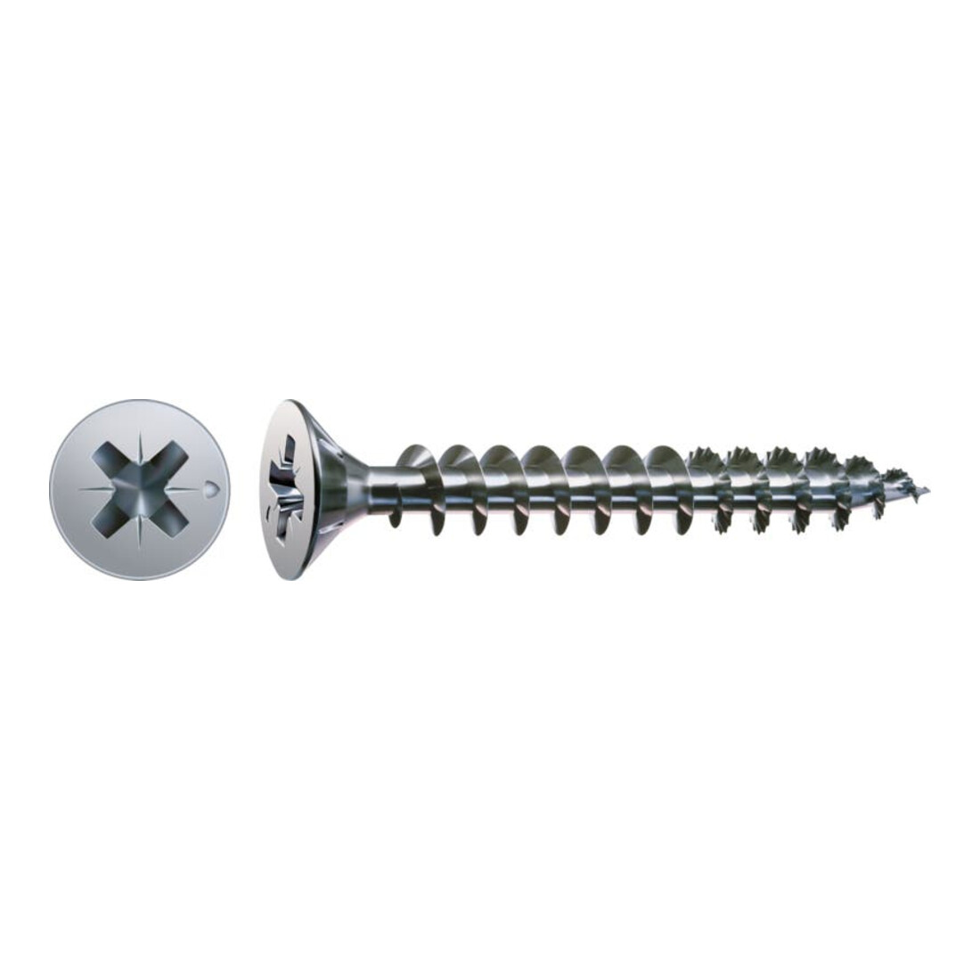 Spax Vis universelle 3 x 25 mm Tête fraisée Pozidriv Z Filetage complet Pointe S WIROX A3J