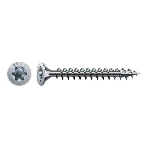 Spax Vis universelle 4 x 35 mm tête fraisée T-STAR plus filetage total 4CUT WIROX A3J