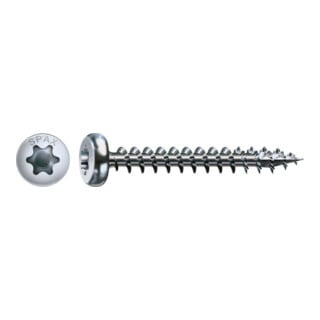 Spax Vis universelle 5 x 16 mm tête demi-ronde T-STAR plus filet complet 4CUT WIROX A3J