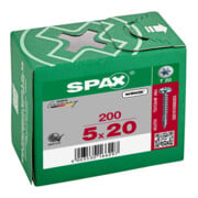 Spax Vis universelle 5 x 20 mm Tête demi-ronde T-STAR plus Filetage complet 4CUT WIROX A3J-5