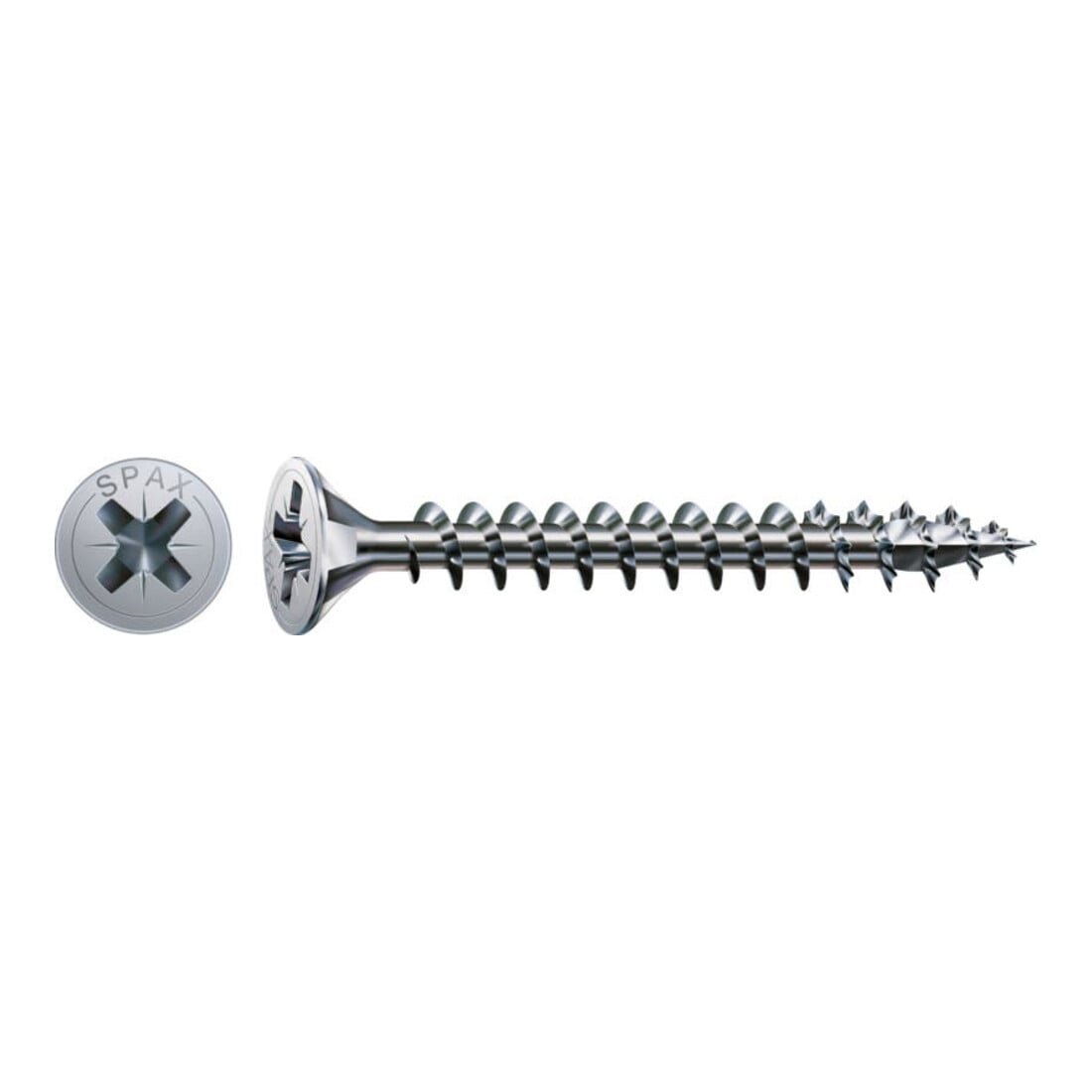 Spax Vis universelle 5 x 45 mm tête fraisée cruciforme Z filetage complet 4CUT WIROX A3J