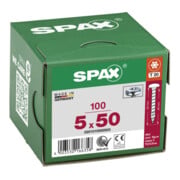 Spax Vis universelle 5 x 50 mm Tête demi-ronde T-STAR plus Filetage complet 4CUT WIROX A3J-5