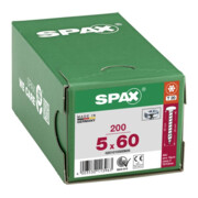Spax Vis universelle 5 x 60 mm Tête demi-ronde T-STAR plus Filetage complet 4CUT WIROX A3J-5