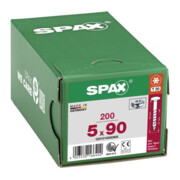 Spax Vis universelle 5 x 90 mm Tête demi-ronde T-STAR plus Filetage partiel 4CUT WIROX A3J-5