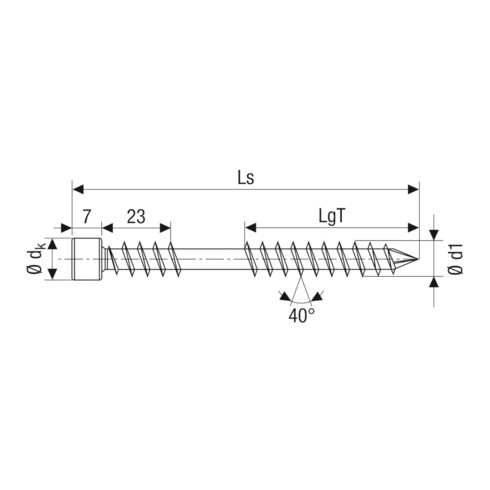 SPAX ZylKo T-STARplus 8,0x120/80 A4 Fixg