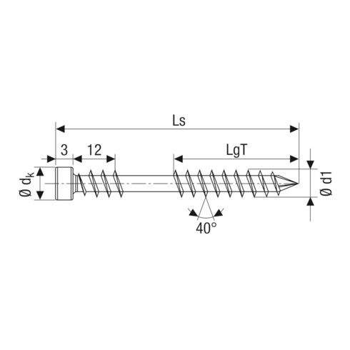SPAX ZylKo TS+ 5,0x50/22,5 A2antik Fixgw