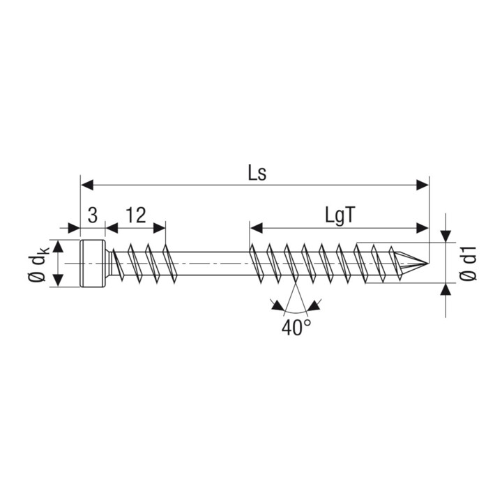 SPAX ZylKo TS+ 5,0x50/22,5 A2antik Fixgw