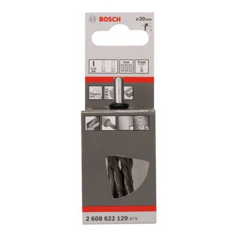 Bosch Spazzola, filo ondulato, Inox