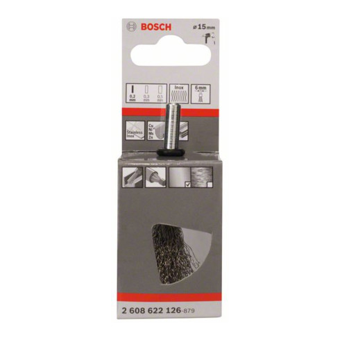 Bosch Spazzola, filo ondulato, Inox