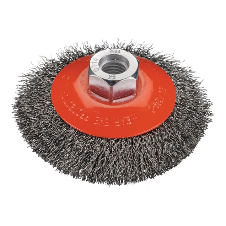 Osborn Spazzola conica Ø100mm Spessore del filo 0,2mm VA 20mm 12500min-¹
