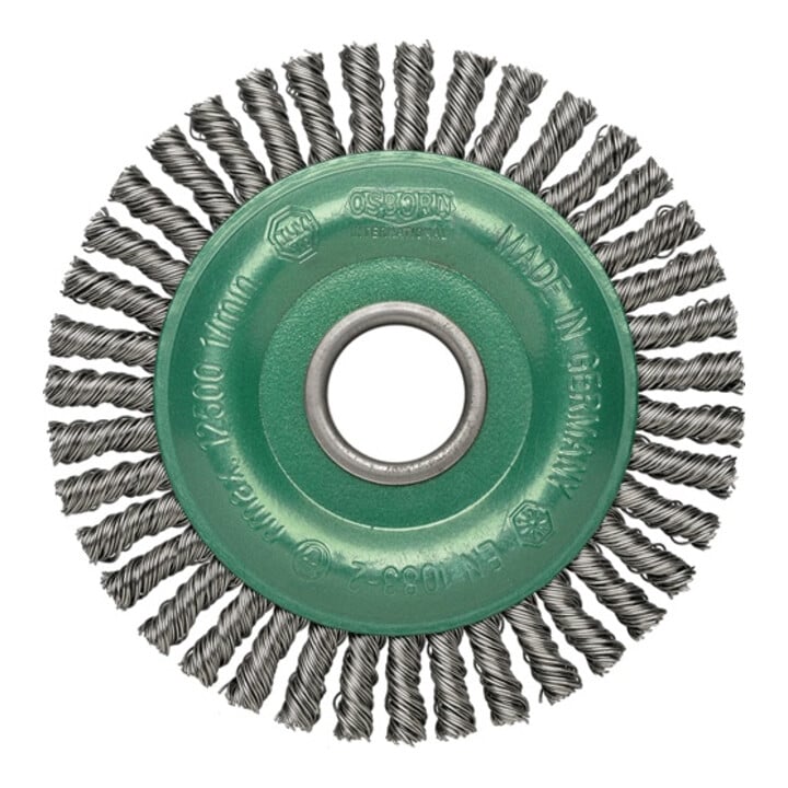 Osborn Spazzola rotonda Ø125mm Spessore del filo 0,35mm VA 6mm 12000min-¹