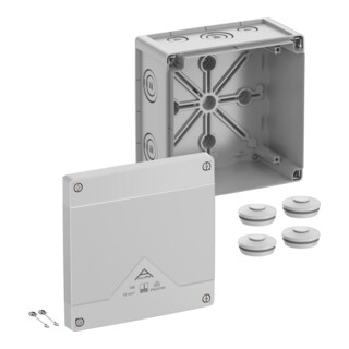 Spelsberg Abzweigkasten Abox Pro 100-L grau 152 x 152 x 85mm IP66/IP67/IP69