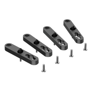 Spelsberg Außenbefestigungslasche GEOS ABL-10 20 x 10 x 95mm schwarz Set 4x