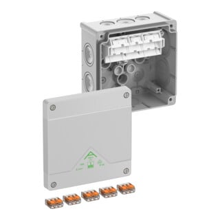 Spelsberg Boîte de dérivation Abox SL-4² gris IP66 127 x 127 x 70 mm