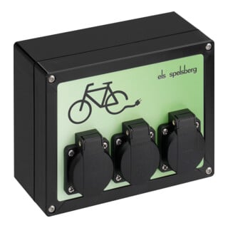 Spelsberg Fahrradladestation TG BCS 3 mit Sonderschrauben schwarz IP44