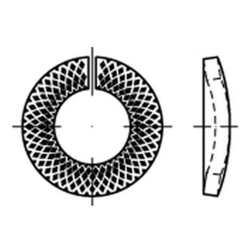 ART 88130 Sperrkantring VSK für Schrauben mit Klemmkraft bis 8.8, Federstahl