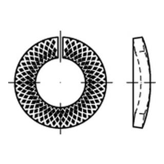 ART 88130 Sperrkantring VSK für Schrauben mit Klemmkraft bis 8.8, Federstahl