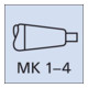 Spiralb. D345N HSS rollg.21,50mm MK FORMAT