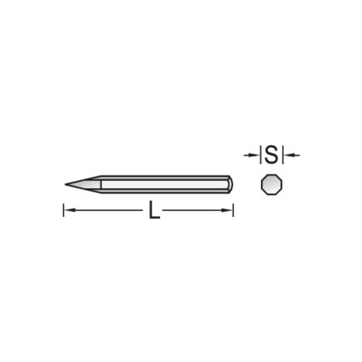 Spitzmeißel 600x22mm 8KT