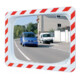 SPL Verkehrsspiegel H400xB600mm Kunststoff,rot/weiss f.2 Richtungen 9m-1