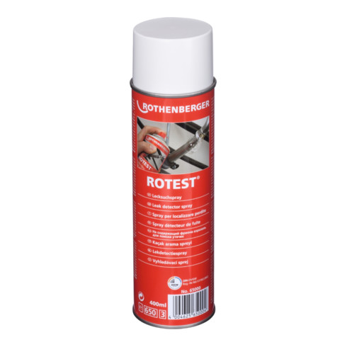 Spray de détection de fuite ROTEST® DVGW incolore 400 ml bombe aérosol ROTHENBER