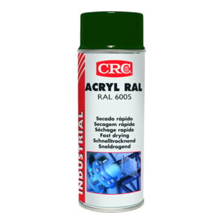 Spray de laque de protection colorée ACRYL RAL vert mousse brillant 6005 400 ml