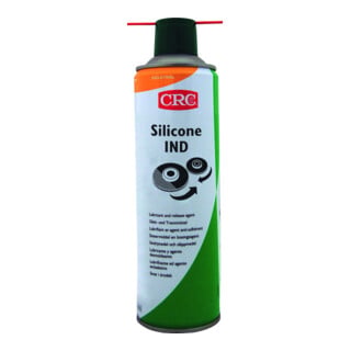 Spray d'huile synthétique du CRC SILICONE IND incolore en bombe de 500 ml