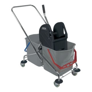 Sprintus Chariot de nettoyage Seaux 2x27l, presse STA