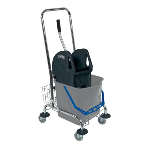 Sprintus Reinigungswagen Eimer 27l, Presse, Ablagekorb STA