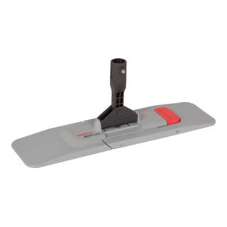 Sprintus Set de nettoyage avec support de balai, manche télescopique alu, serpillière microfibre blanc/bleu 400×1450 mm