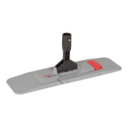 Sprintus Set de nettoyage avec support de balai, manche télescopique alu, serpillière microfibre blanc/bleu 400×1450 mm