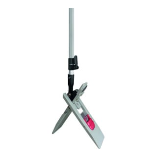 Sprintus Set de nettoyage support pour mop, manche télescopique alu, mop microfibre blanc 500x1450 mm