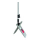 Sprintus Wischset Mopphalter, Alu-Teleskopstiel, Mopp Mikrofaser weiß B500xL1450mm-1