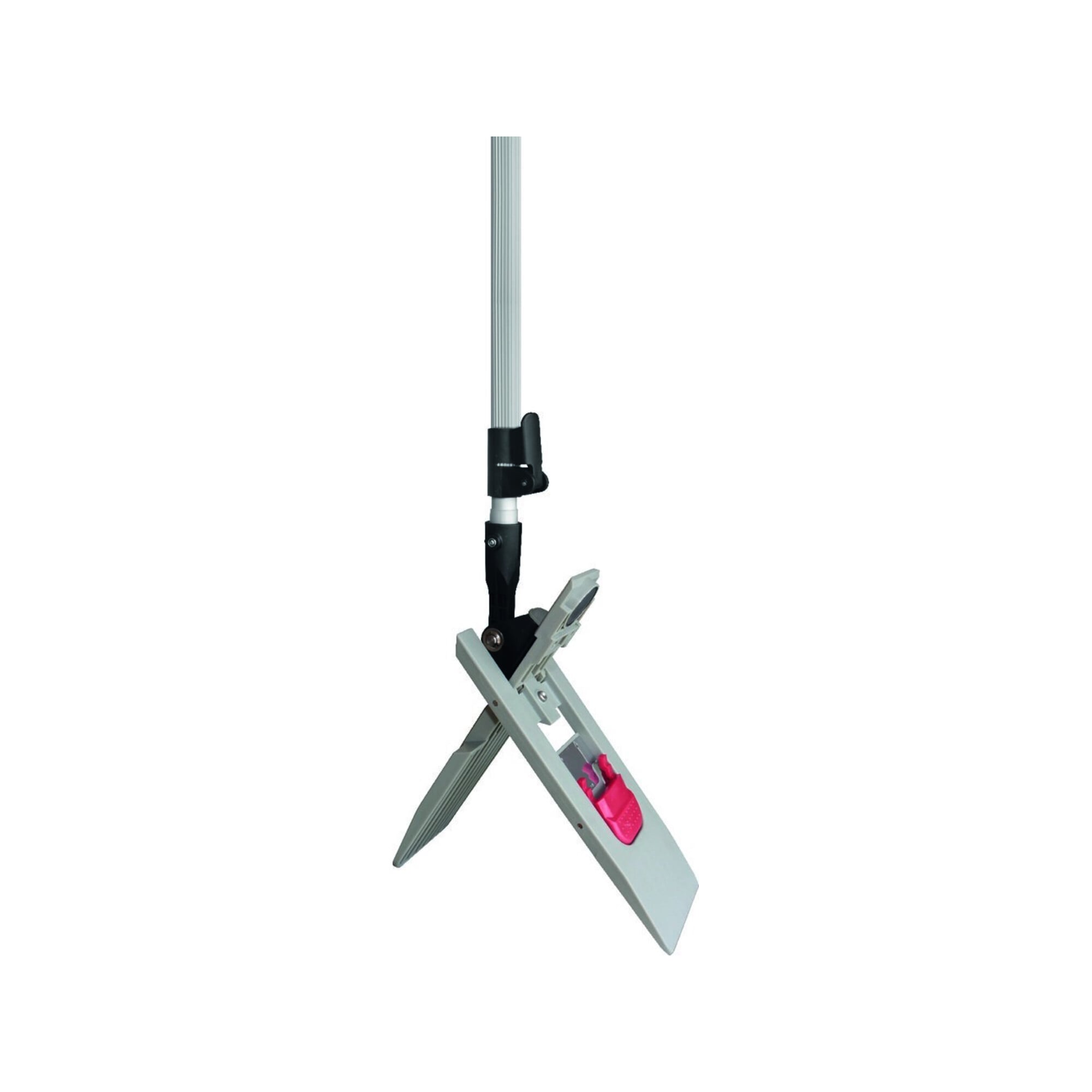 Sprintus Wischset Mopphalter, Alu-Teleskopstiel, Mopp Mikrofaser weiß B500xL1450mm