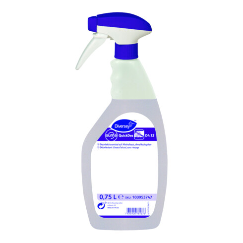 Sprühdesinfektionsmittel QuickDes 4.12 f.Oberflächen 750 ml Sprühflasche SUMA