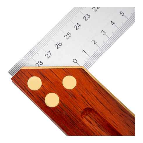 STIER Squadra a cappello squadra da falegname palissandro 90°/45°