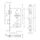 SSF Einsteckschloss 24,PZW72/8,D65 F20x235rd ER,DR-4