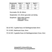 SSF ZT-Einsteckschl.BAD 20/ 65/78/8mm DIN R silber rd Kl 3 Zinkdruckg.-5
