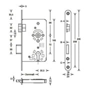 SSF ZT-prise mâle PZW 20/ 55/72/8mm DIN L argent rd Kl 3 zinc moulé sous pression-4